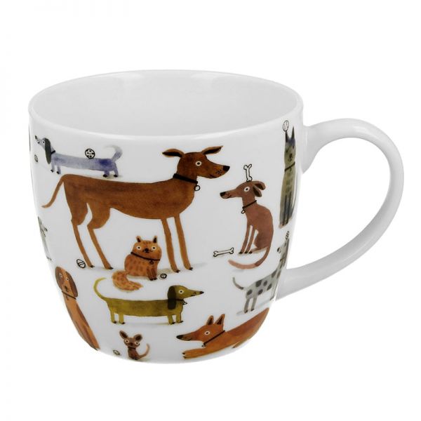 Kutyás porcelán bögre díszcsomagolásban – 460 ml – DOGS