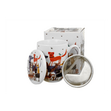 Bögre, csésze Kutyás porcelán bögre fém szűrővel díszdobozban Dog walk