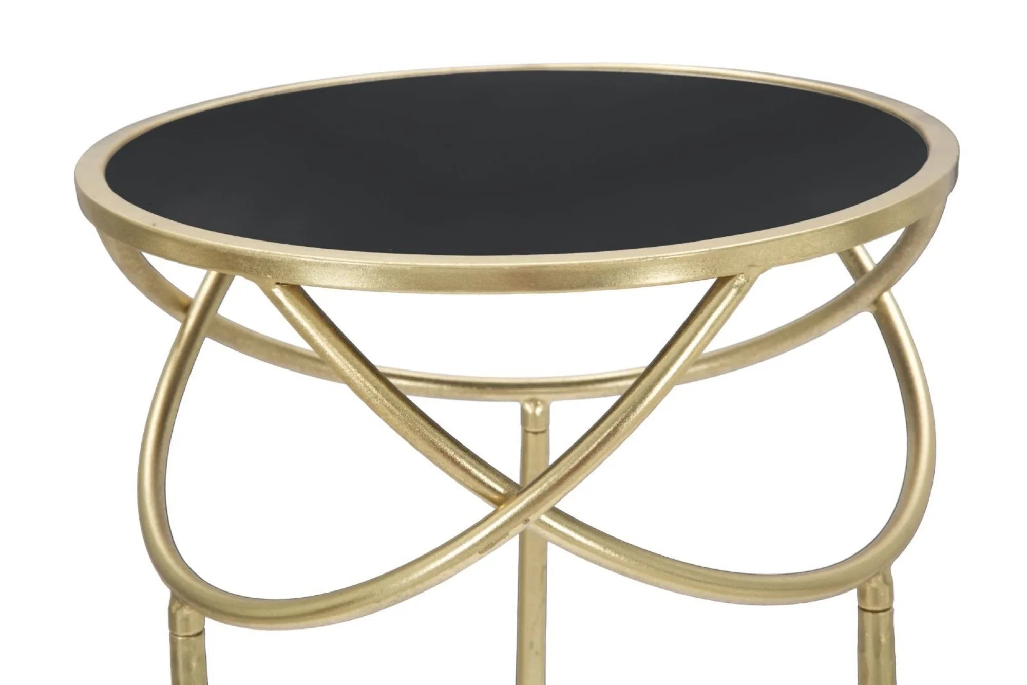 Luna arany modern lerakóasztal Ø Ø 40X80 cm Modern lerakóasztal Mauro Ferretti