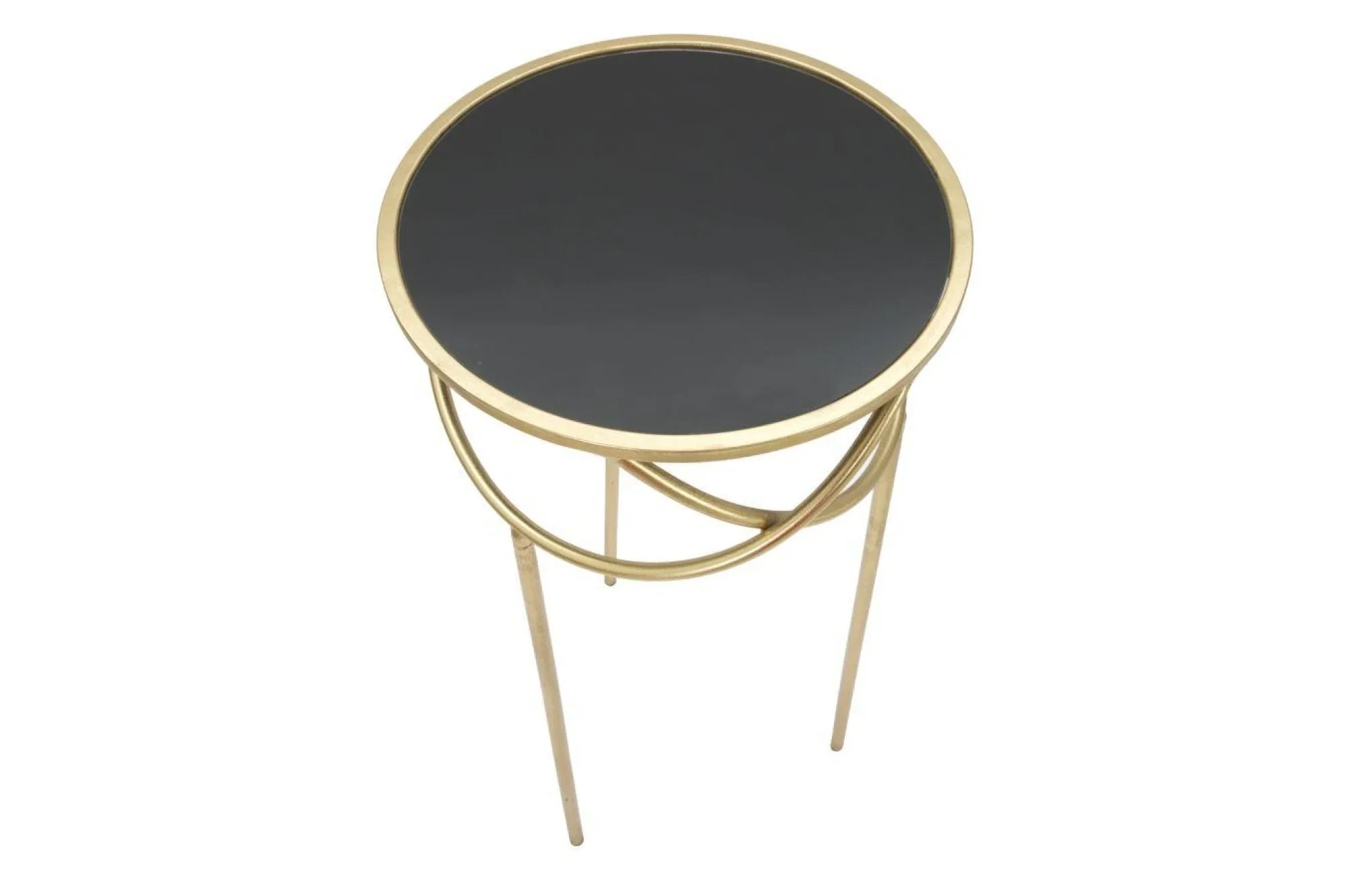 Luna arany modern lerakóasztal Ø Ø 40X80 cm Modern lerakóasztal Mauro Ferretti