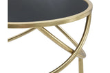Luna arany modern lerakóasztal Ø Ø 40X80 cm Modern lerakóasztal Mauro Ferretti