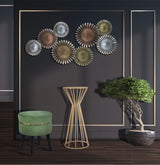 Eclipse fém arany színű modern lerakóasztal Ø 38X100 cm Modern lerakóasztal Mauro Ferretti