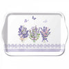 Levendula virágos műanyag konyhai kis tálca 13x21 cm Lovely lavender white