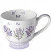 Levendulás porcelán bögre Lovely lavender white 450 ml