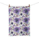 Lila virágos pamut konyharuha Purple dream