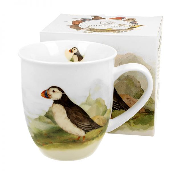 Lunda madaras porcelán bögre – 400 ml – díszdobozos