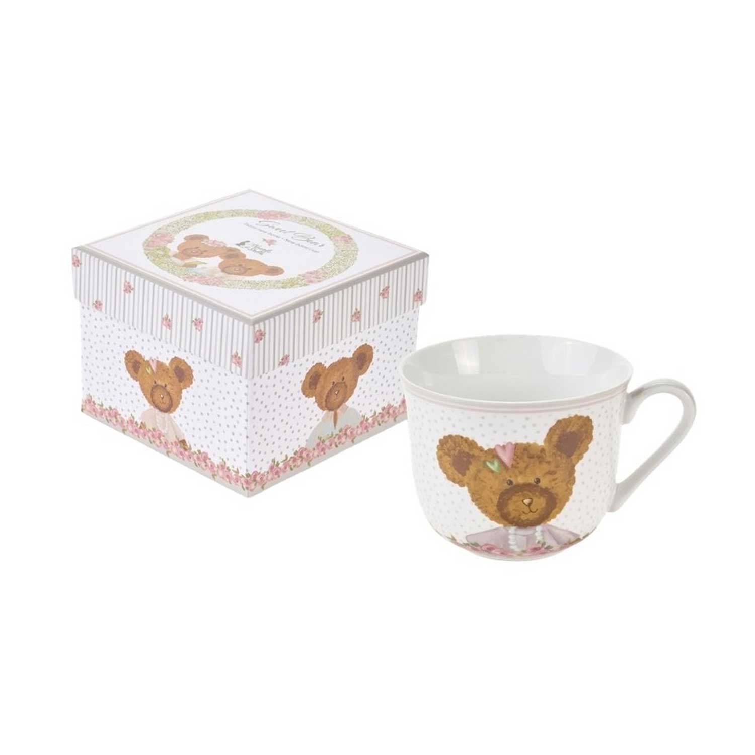 Porcelán bögre 370 ml macis Sweet Bear díszdobozban