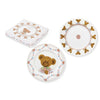 Porcelán desszertes tányér szett 2 db-os 19 cm macis Sweet Bear díszdobozban