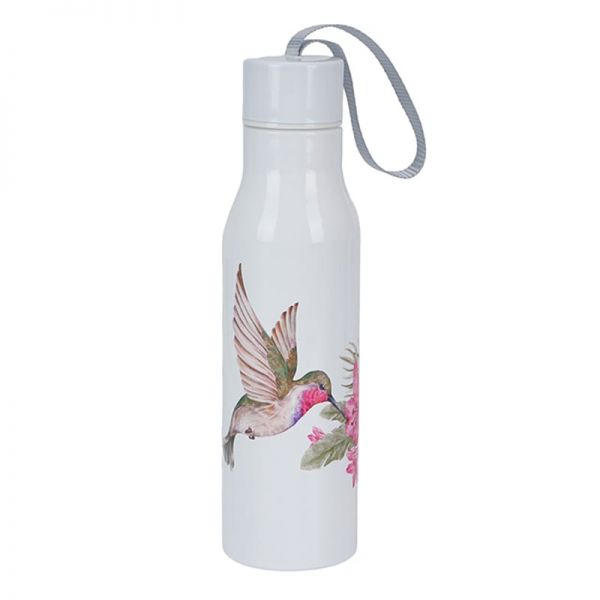 Duplafalú 18/8 inox rozsdamentes acél hőtartó termosz 500 ml kolibri madaras