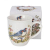 Madaras porcelán bögre - 400 ml - fecskék