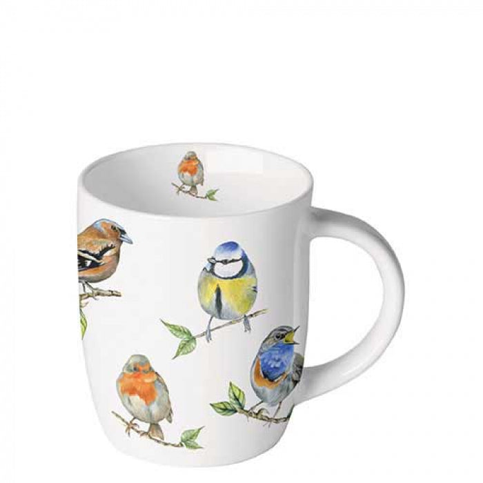 Bögre Madárkás porcelán bögre 200 ml Bird species
