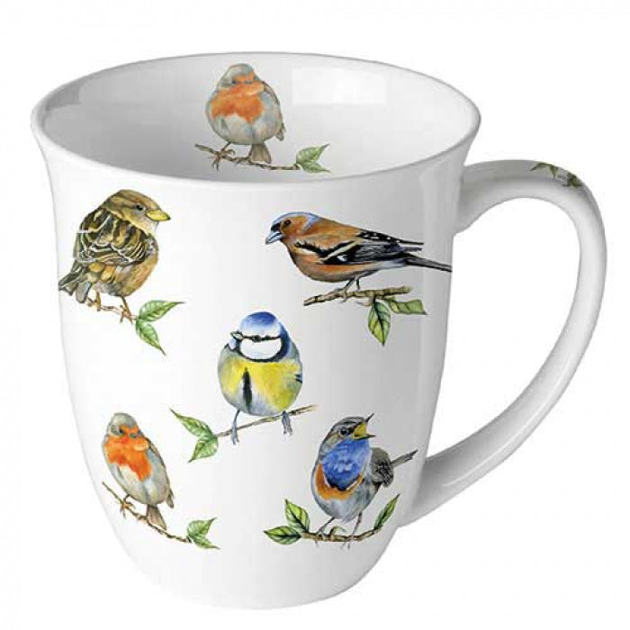 Bögre Madárkás porcelán bögre 400 ml Bird species