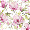 Szalvéta Magnólia virágos papírszalvéta 33x33 cm Blooming magnolia