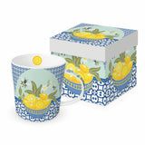 Bögre Malaga citrom mintás porcelán bögre