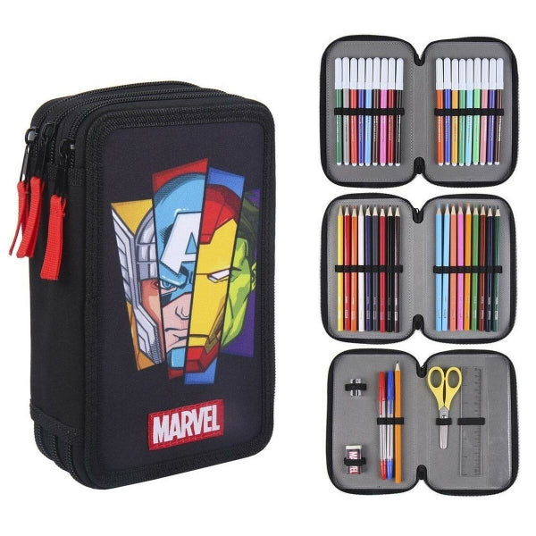 Tolltartó Marvel THE AVENGERS 43 db-os tolltartó fekete