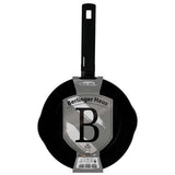 Matt fekete indukciós tapadásmentes mély serpenyő dupla kiöntő csőrrel 24 cm Berlinger Haus Matte Black