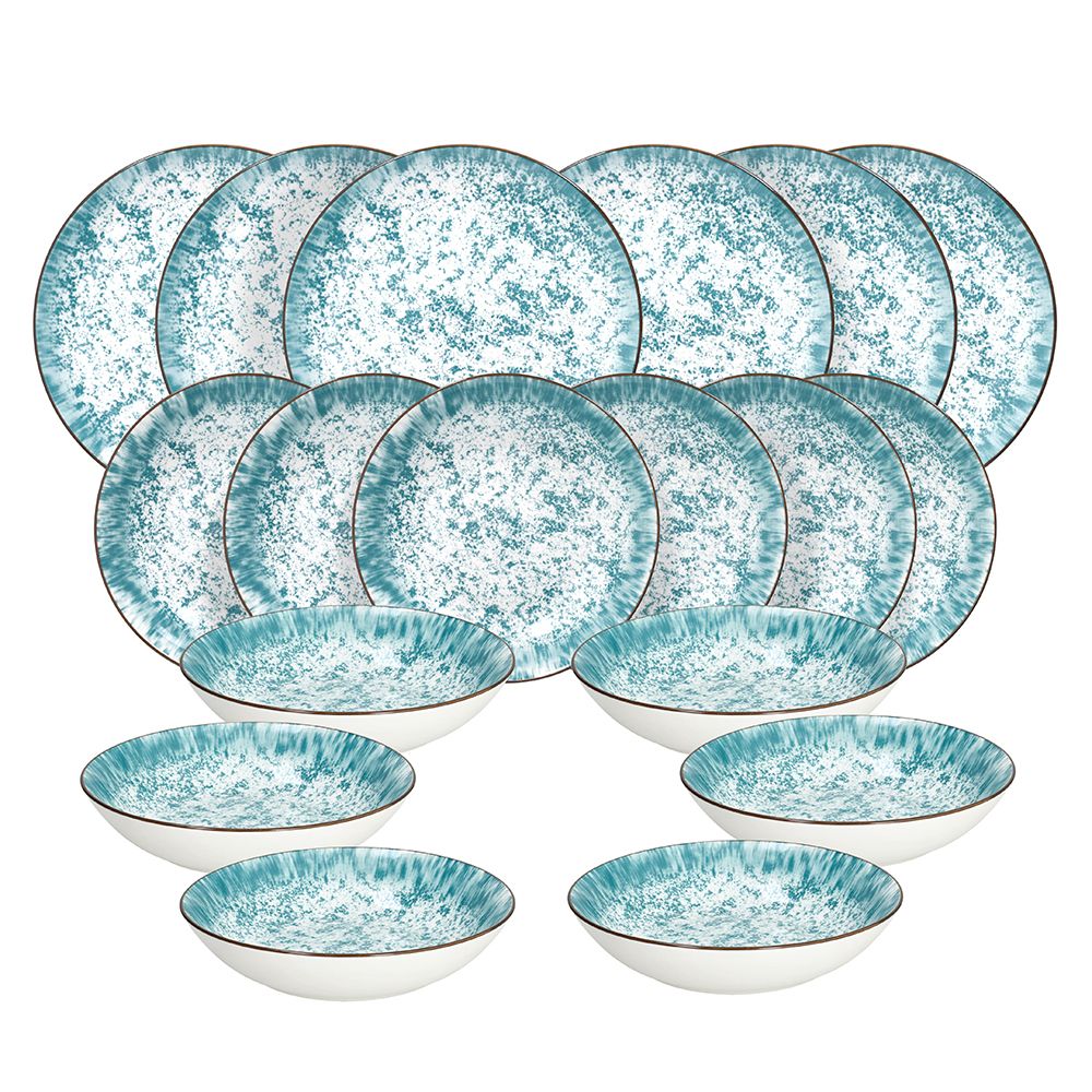 Tognana 18 részes mediterrán porcelán étkészlet Madison