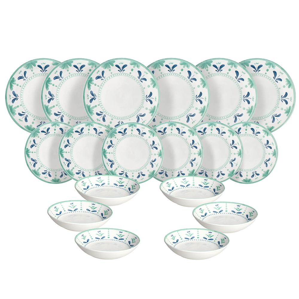 Tognana 18 részes mediterrám porcelán étkészlet Positano