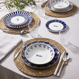 Tognana mediterrán 18 részes porcelán étkészlet szardinia hal mnitás