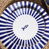 Tognana mediterrán 18 részes porcelán étkészlet szardinia hal mnitás