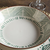 Tognana 18 részes porcelán étkészlet trópusi leél mintás
