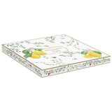 Tálca Mediterrán porcelán citrom formájú porcelán tálca 25x18 cm Fleurs et Citrons