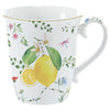 Bögre Mediterrán porcelán citrom mintás bögre Fleurs et Citrons