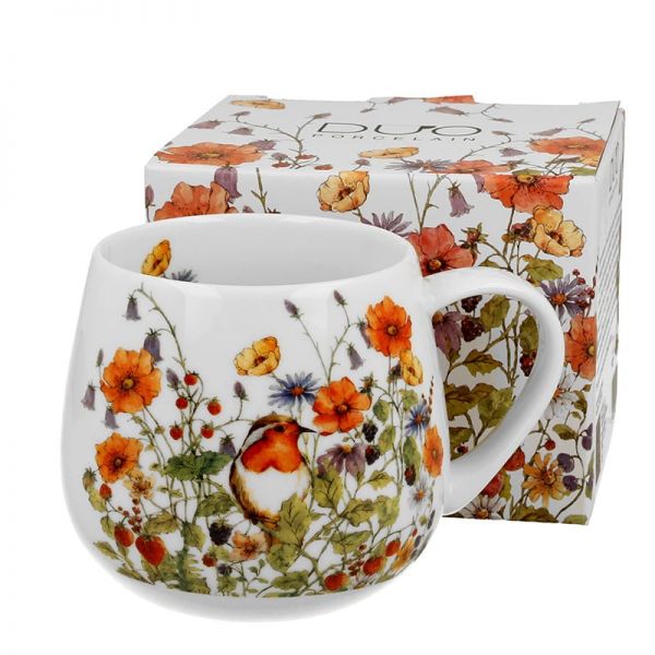 Mezei virág – pipacsos porcelán öblös bögre – 430 ml – Wild Bird