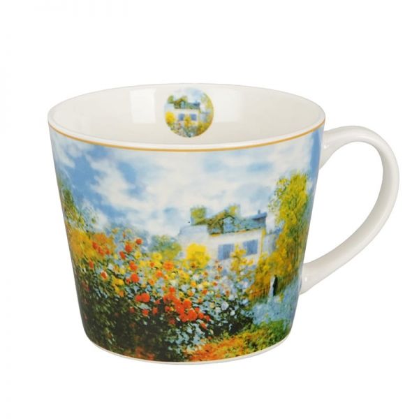 Monet nagyméretű porcelán bögre 600 ml – Argenteuil – i kert