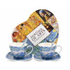 Monet porcelán csésze aljjal és kanállal szett 250 ml - díszdobozos - Vizililiomok