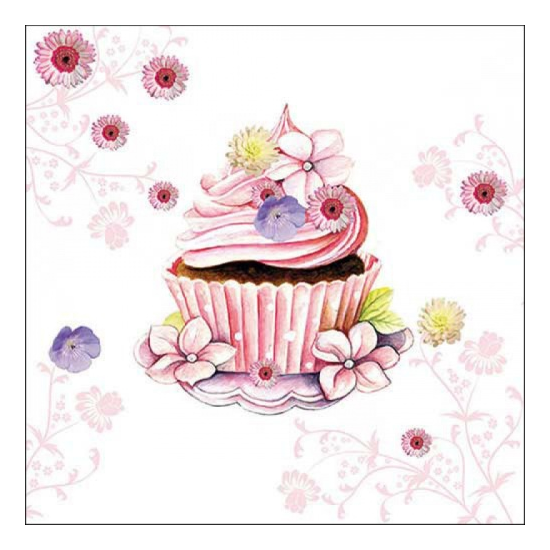 Szalvéta Muffin papírszalvéta 33x33 cm 20 db-os