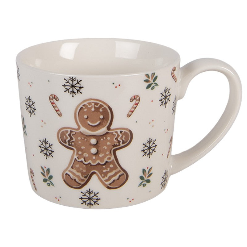 Karácsonyi porcelán bögre 275 ml mézeskalács babás