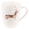 Tacskós porcelán bögre 300 ml Dachshund Love