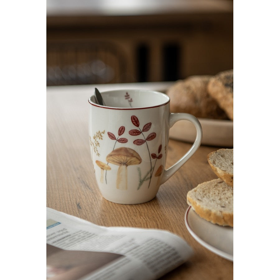 Őszi gomba mintás Porcelán bögre Little Fall