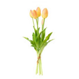 Művirág Tulipán csokor 5 db-os 40 cm rózsaszín sárga