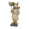 Egér figura ruhában gyertyatartóval 29 cm