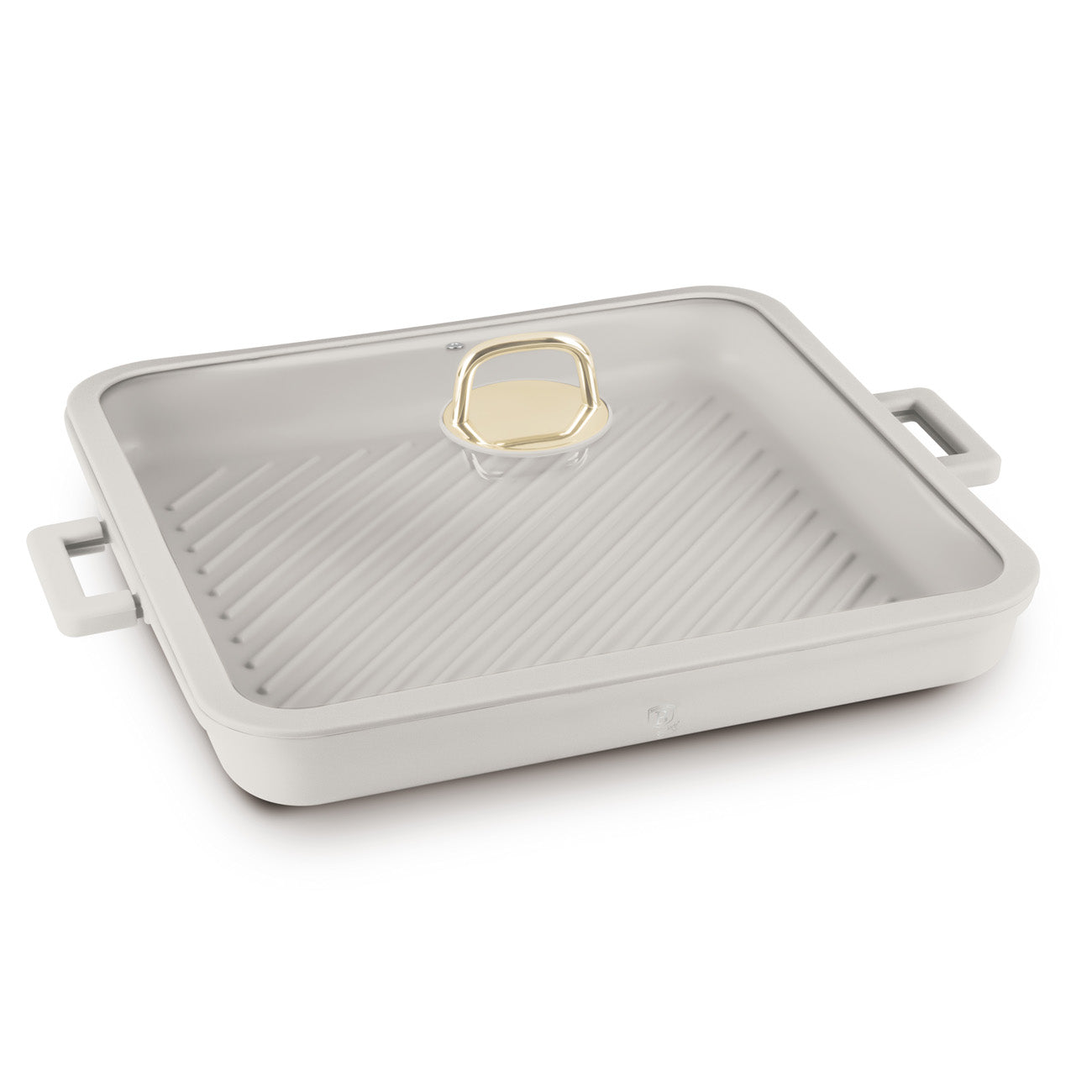 Négyszögletes indukciós grill serpenyő fedővel 34 cm Sahara Collection