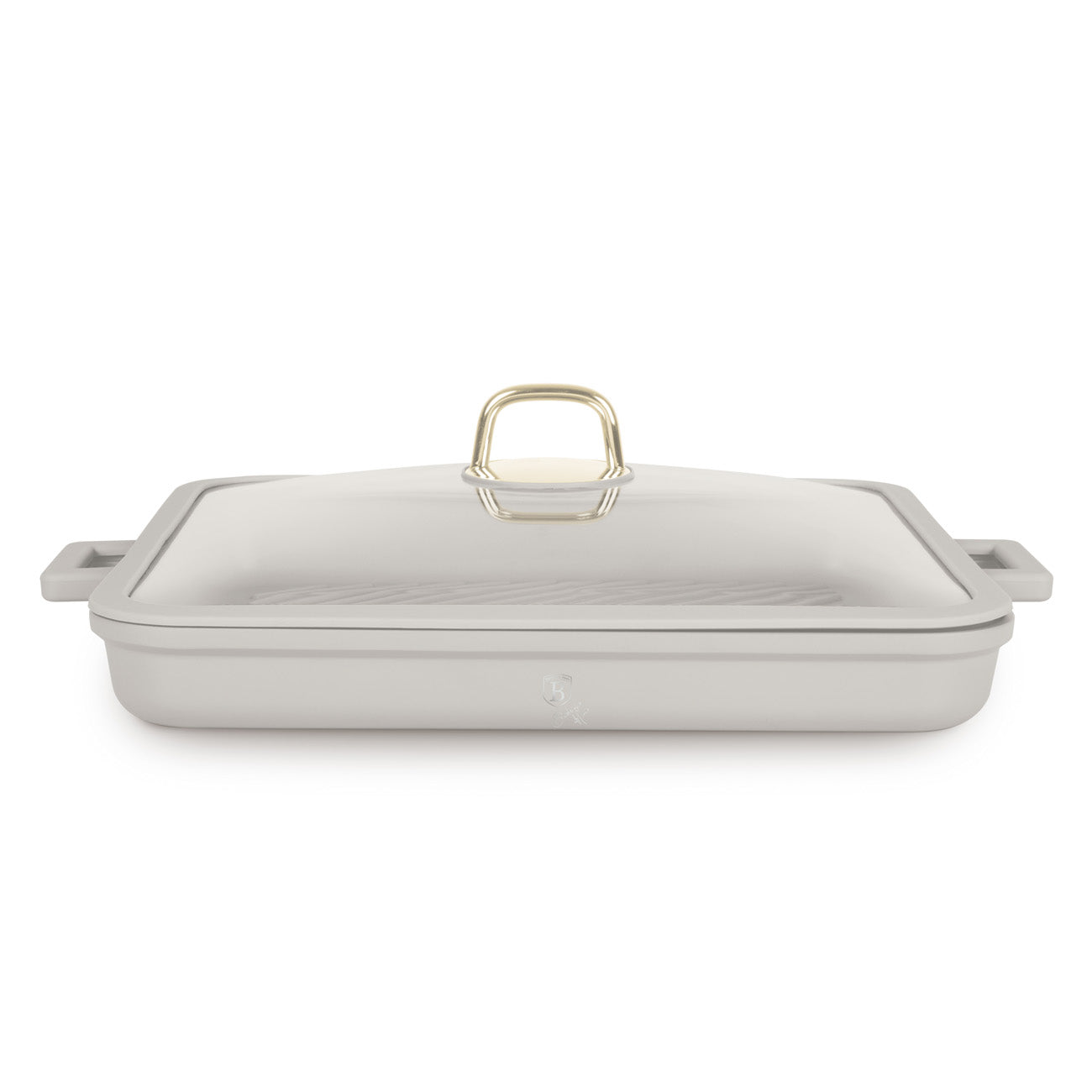 Négyszögletes indukciós grill serpenyő fedővel 34 cm Sahara Collection