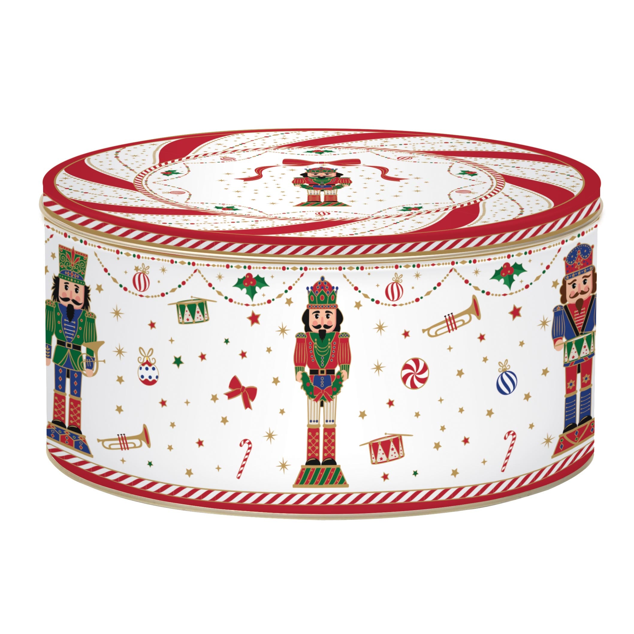 Tálka Nutcracker Twist karácsonyi fém tároló doboz szett