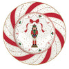 Tányér, étkészlet Nutcracker Twist karácsonyi porcelán desszertes tányér