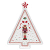 Tálka Nutcracker Twist karácsonyi porcelán fenyőfa alakú tálca