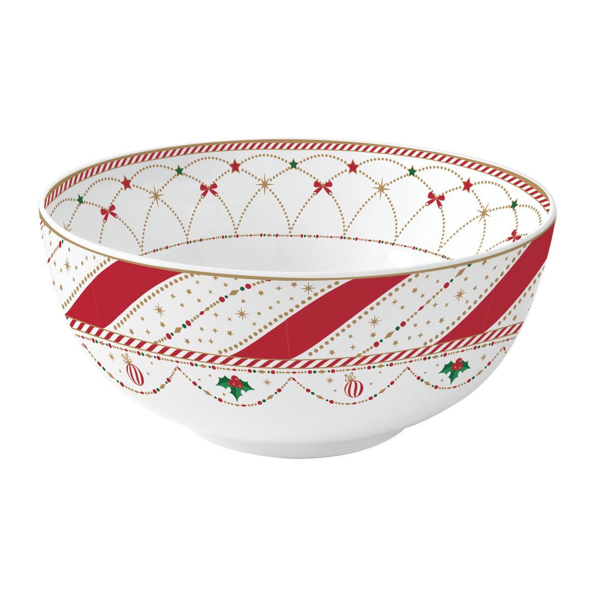 Tálka Nutcracker Twist karácsonyi porcelán tál kerek 15 cm