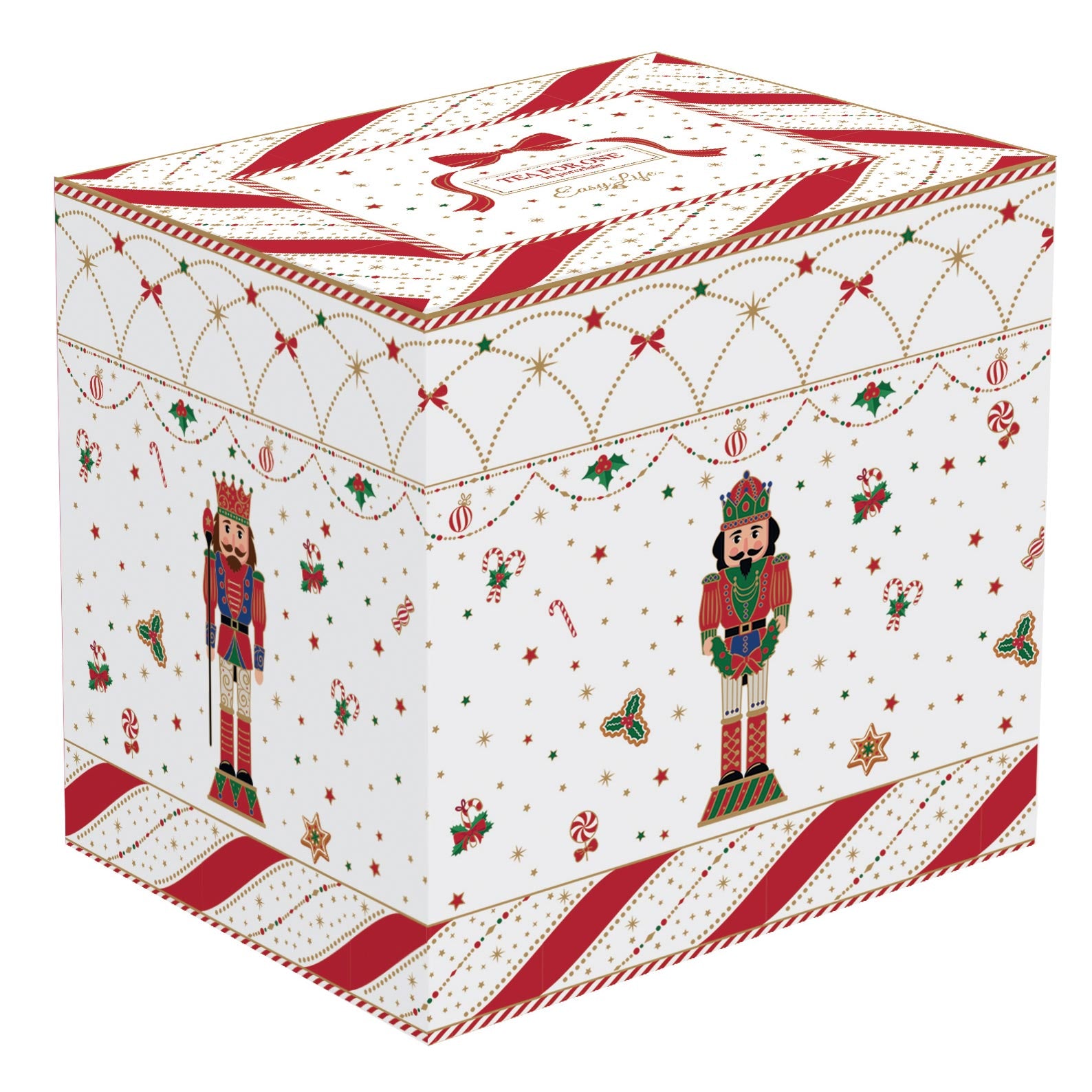 Teáskanna Nutcracker Twist karácsonyi porcelán teás szett díszdobozban