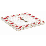 Tálka Nutcracker Twist karácsonyi porcelán tortatál