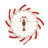 Tálka Nutcracker Twist karácsonyi porcelán tortatál