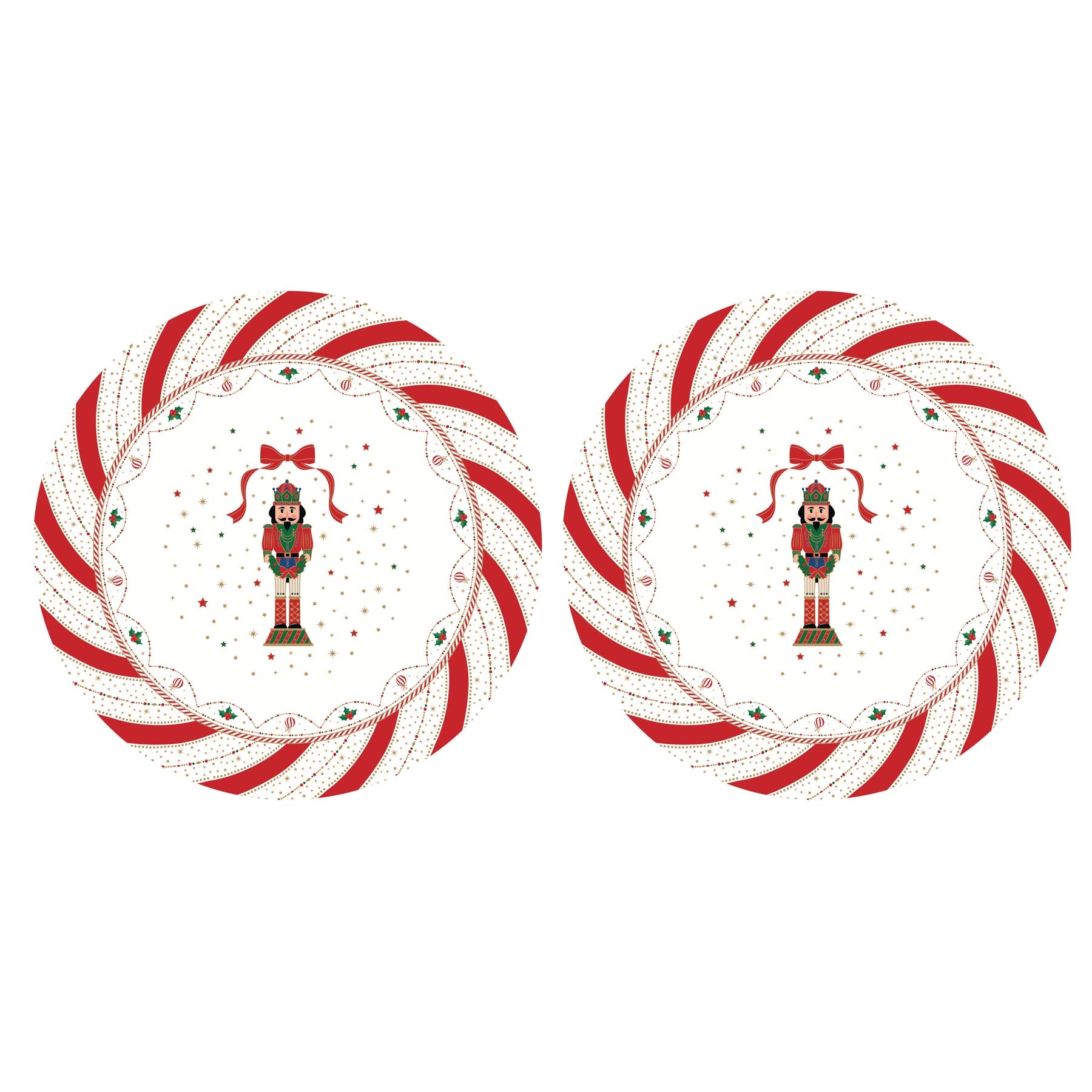 Edényalátét Nutcracker Twist műanyag tányéralátét 2db-os szett