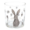 Nyuszi mintás üveg vizes pohár 250 ml Rustic Easter Bunny