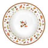 Tányér, étkészlet Őszi porcelán mélytányér Autumn Breeze