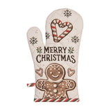 Karácsonyi pamut edényfogó kesztyű Classic Gingerbread Magic mézeskalácsos