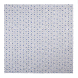 Asztalterítő Pamut fehér asztalterítő kék rózsás 100x100 cm